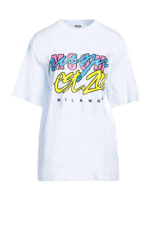 MSGM - Тениски - Colorful - Print Logo T-Shirt - Love|Labels
