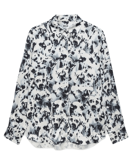 MSGM - Ризи - Dalmatian Satin Shirt - Love|Labels