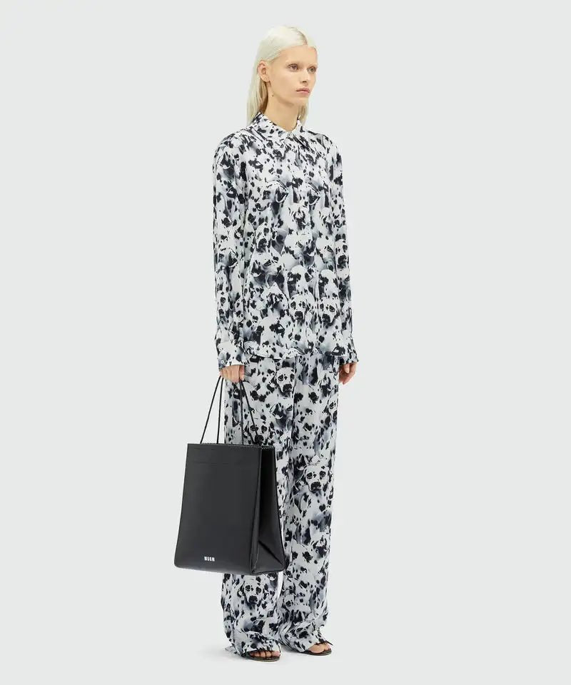 MSGM - Ризи - Dalmatian Satin Shirt - Love|Labels