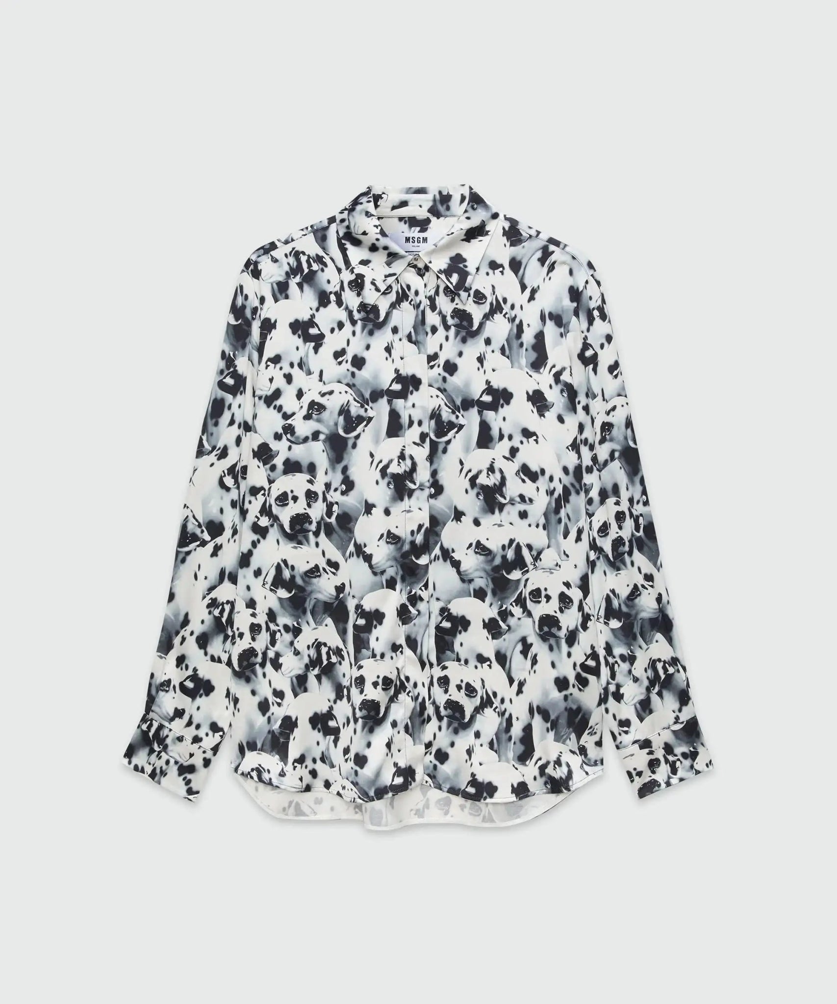 MSGM - Ризи - Dalmatian Satin Shirt - Love|Labels