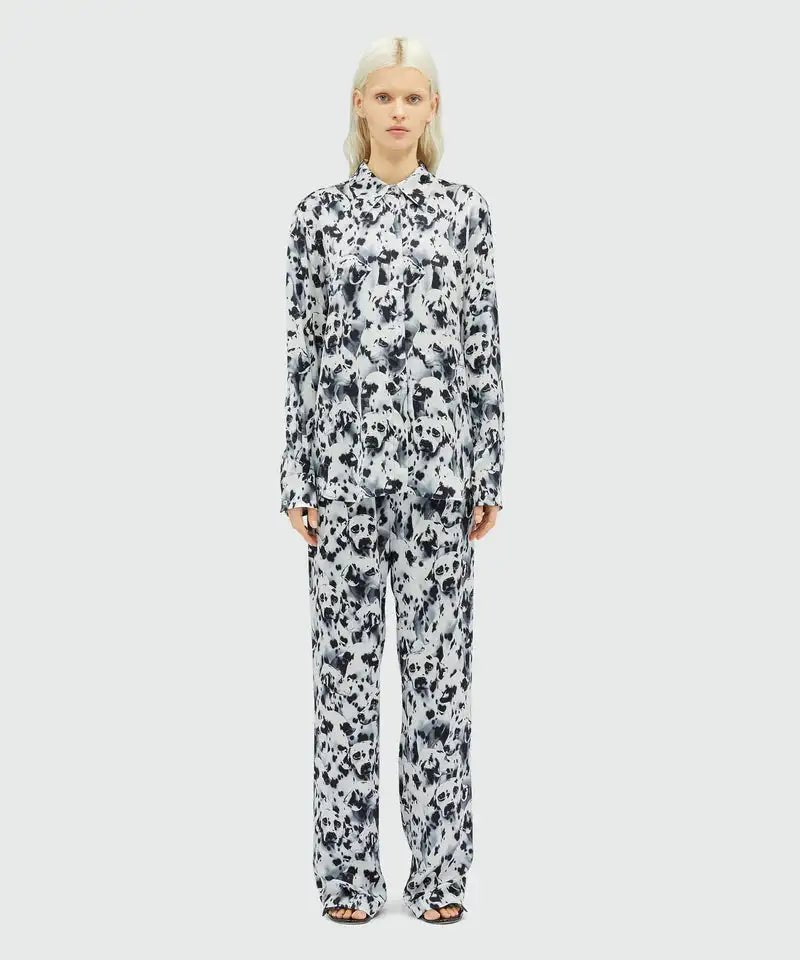 MSGM - Ризи - Dalmatian Satin Shirt - Love|Labels
