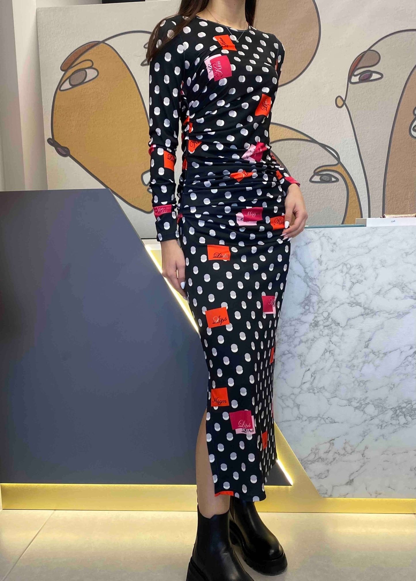 MSGM - Dots Print Dress - Love|Labels