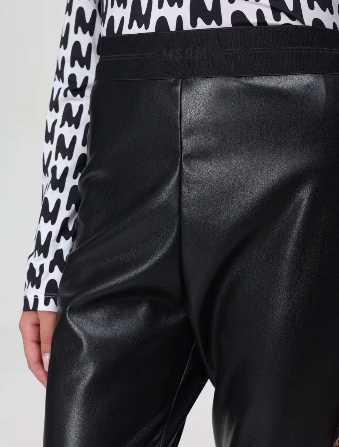 MSGM - Клинове - Faux - Leather Leggings - Love|Labels