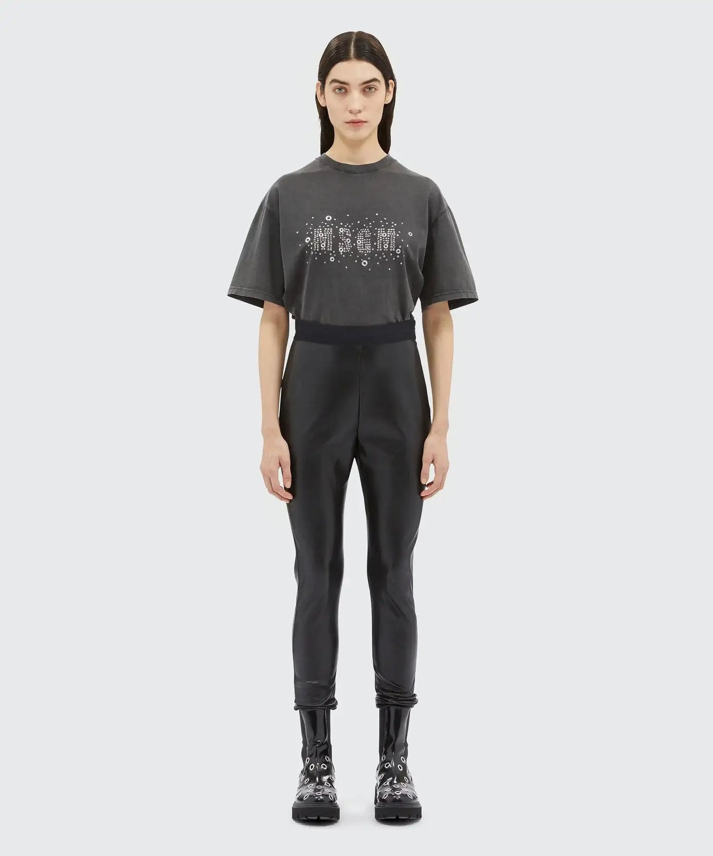 MSGM - Клинове - Faux - Leather Leggings - Love|Labels