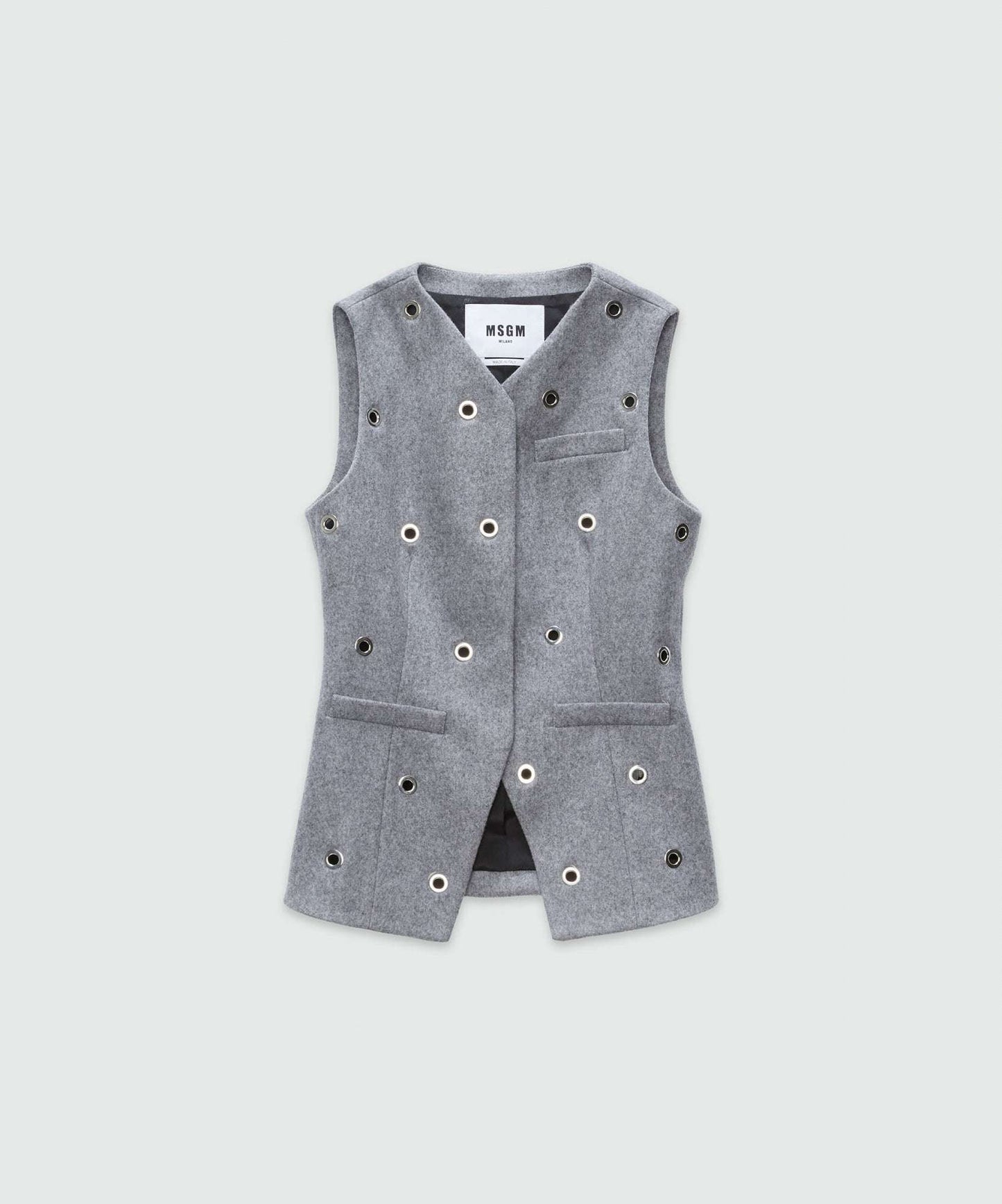 MSGM - Сака - Grey Wool Vest - Love|Labels