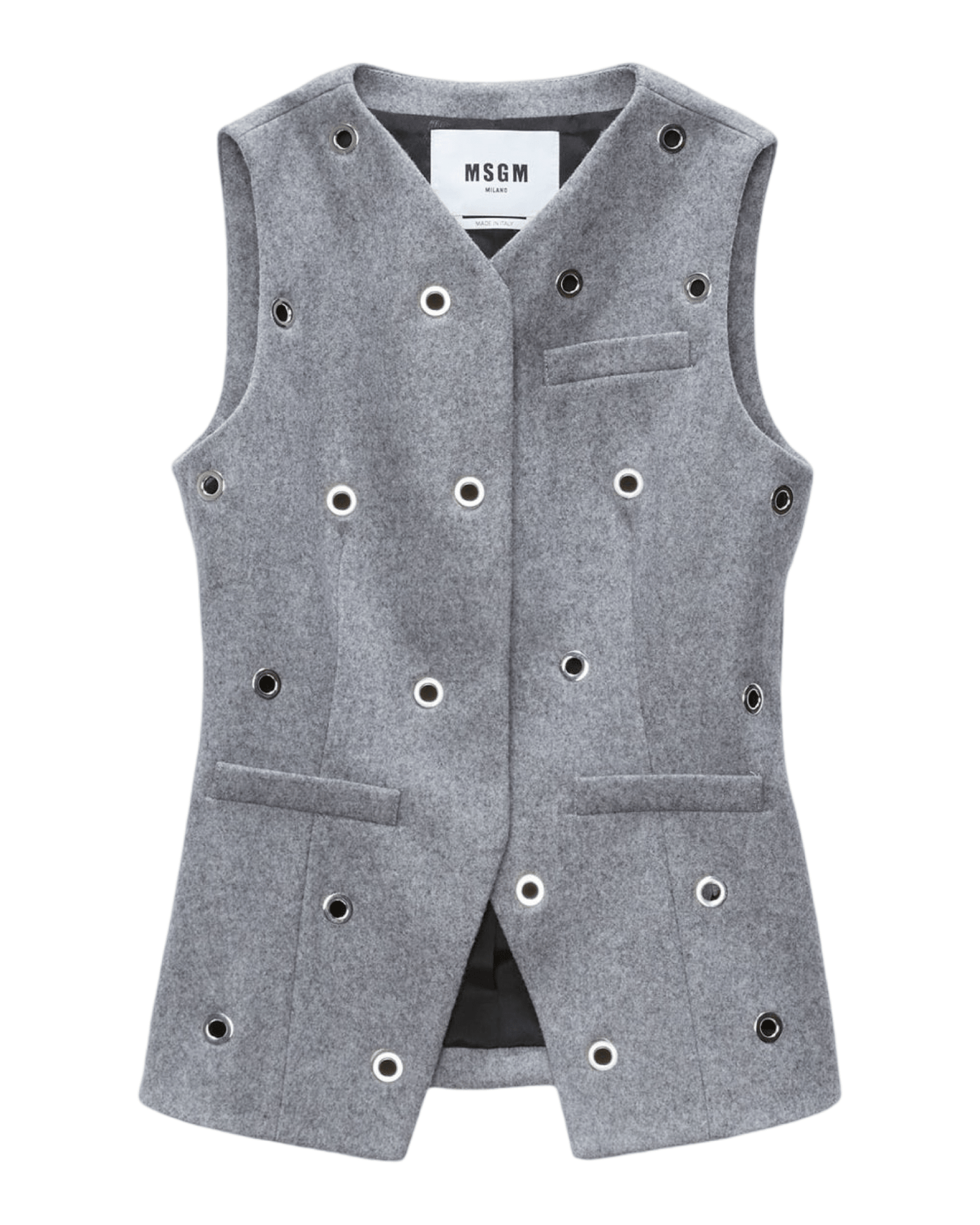 MSGM - Сака - Grey Wool Vest - Love|Labels