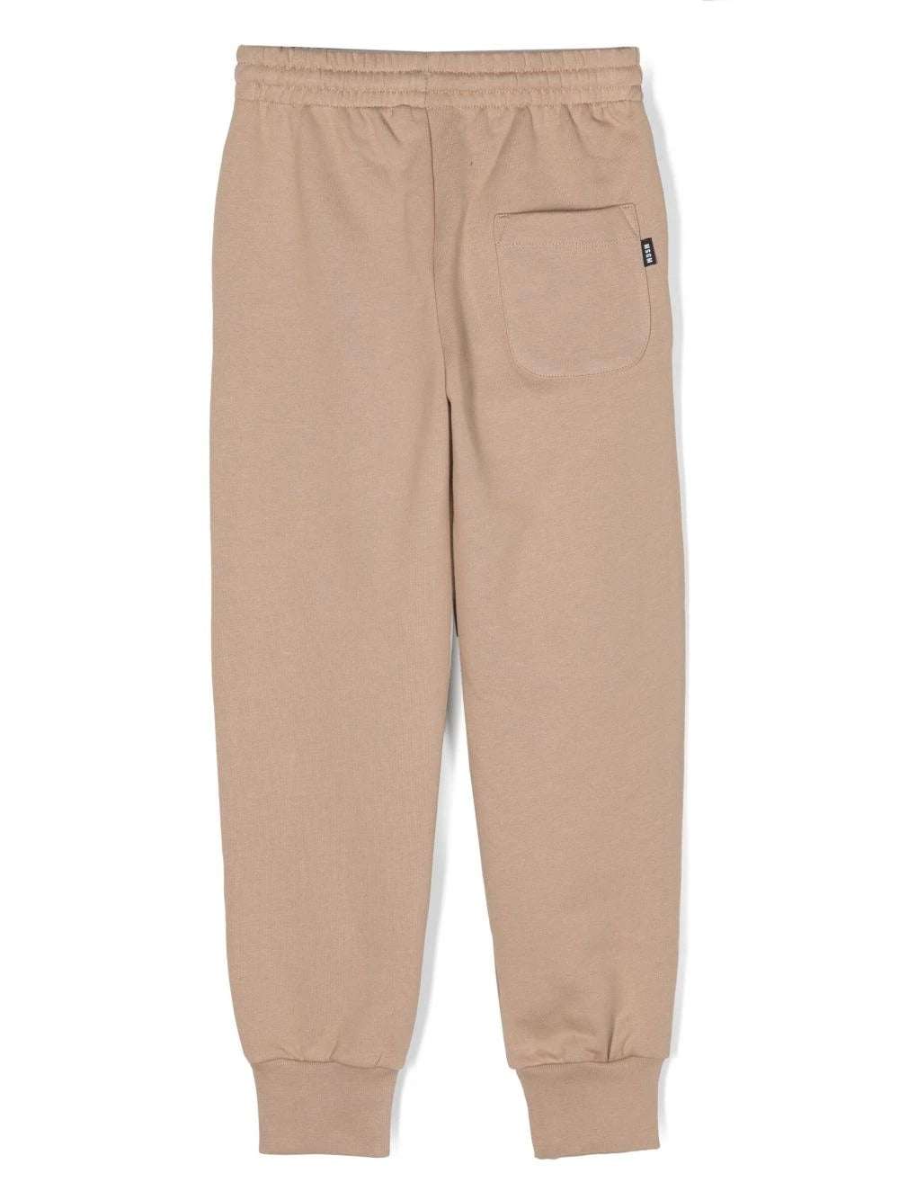 MSGM Kids - Панталони - Beige Print Joggers - Love|Labels