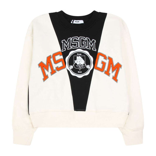 MSGM Kids - Блузи - Black&White Logo Jumper - Love|Labels