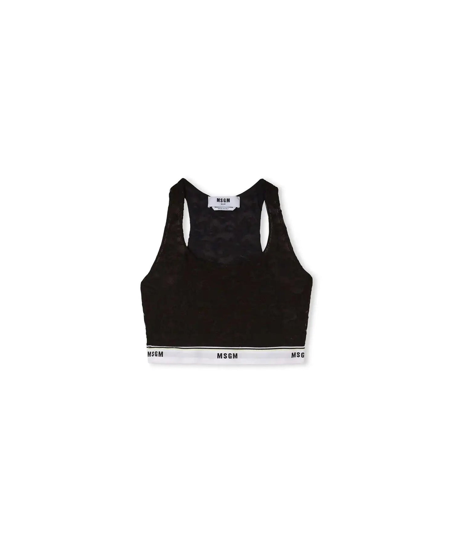 MSGM - Бельо - Сутиени - Lace Brassiere with Elastic Band - Love|Labels