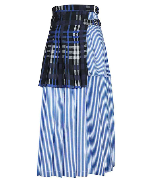 MSGM - Поли - Layered Asymmetric Midi Skirt - Love|Labels