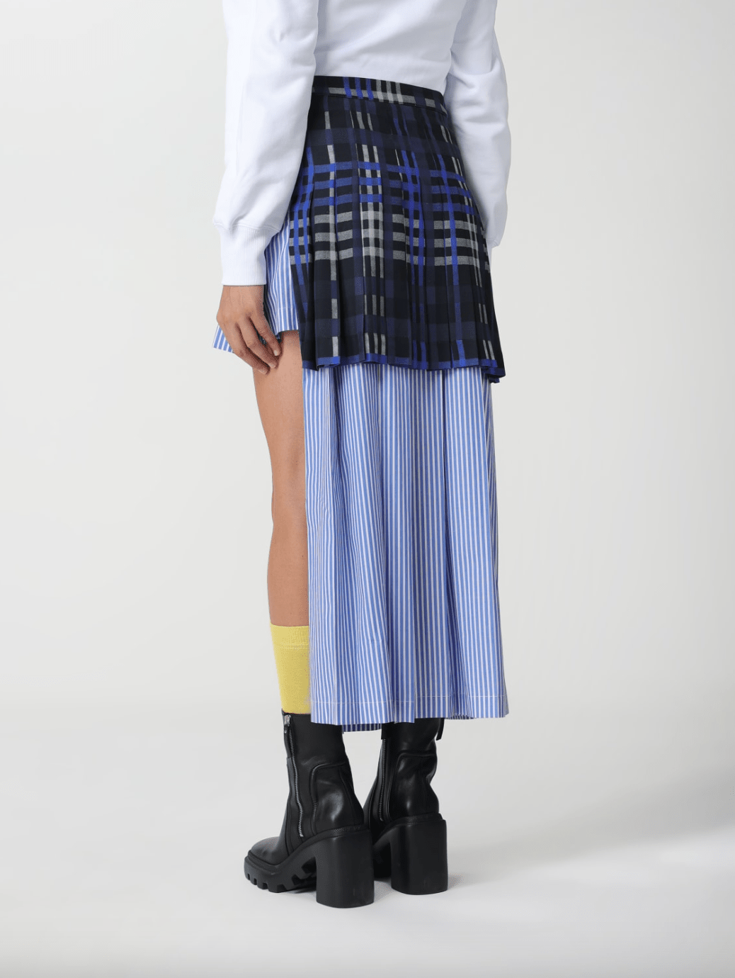 MSGM - Поли - Layered Asymmetric Midi Skirt - Love|Labels