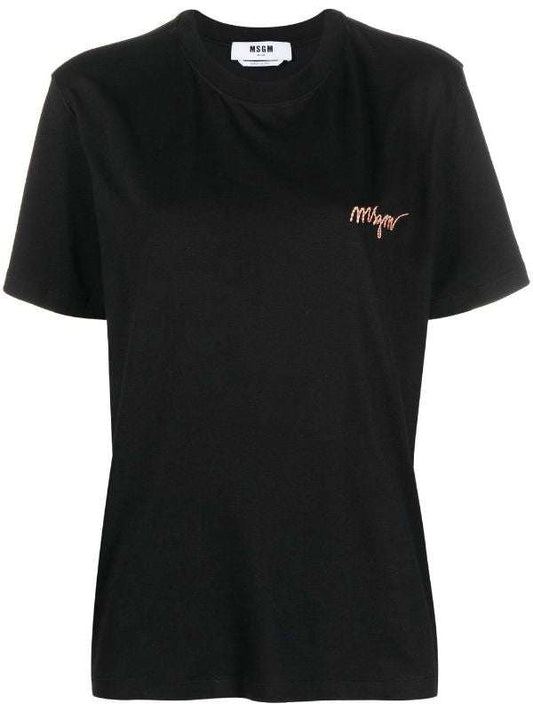 MSGM - Тениски - Logo - Embroidered T-Shirt - Love|Labels