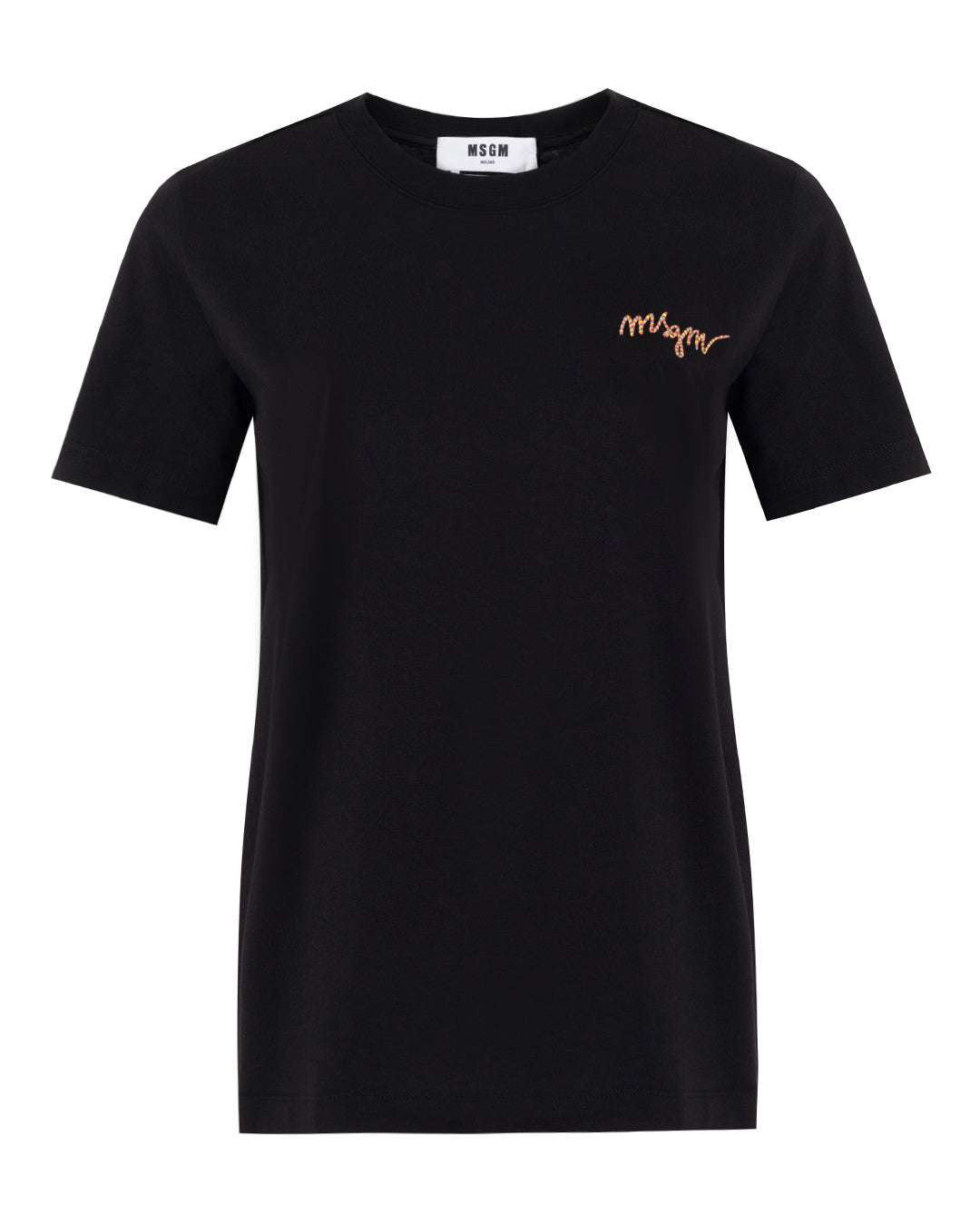MSGM - Тениски - Logo - Embroidered T-Shirt - Love|Labels