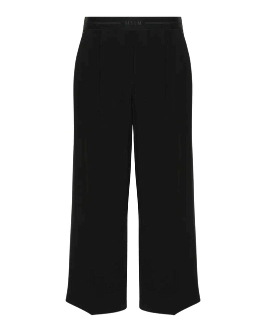 MSGM - Панталони - Logo - Waistband Cropped Trousers - Love|Labels
