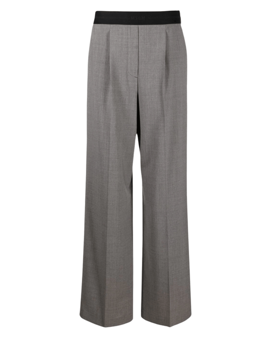 MSGM - Панталони - Logo - Waistband Trousers - Love|Labels