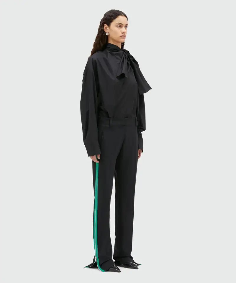 MSGM - Side Zip Black Pants - Love|Labels