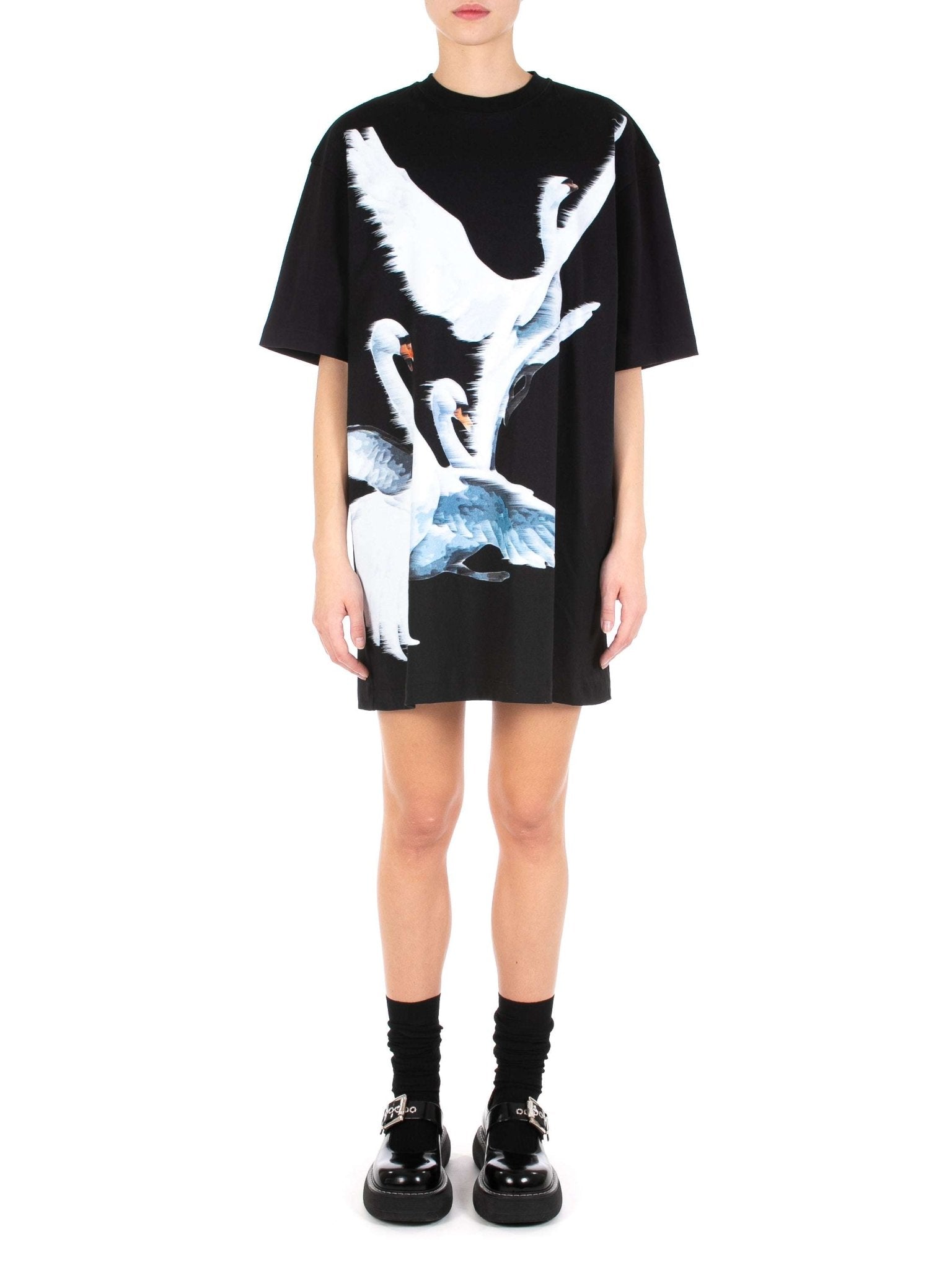 MSGM - Рокли - T-Shirt Dress With Print - Love|Labels