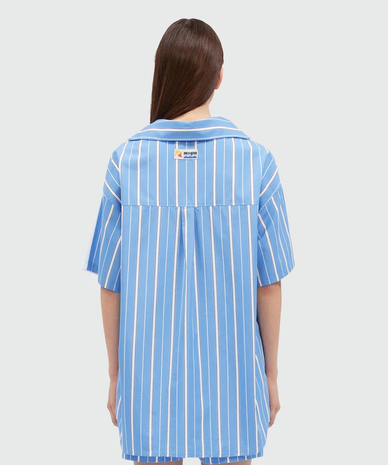MSGM - Тениски - T-Shirt In Mix Of Fabrics - Love|Labels
