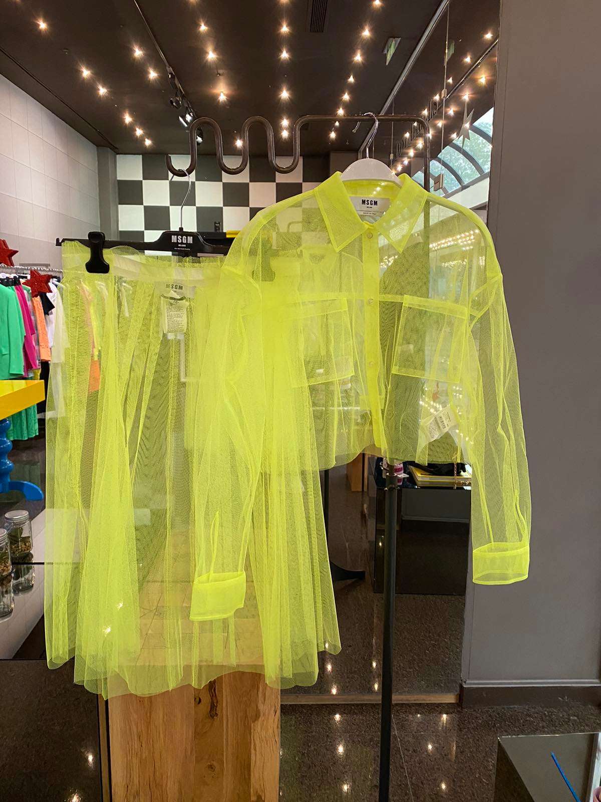 MSGM - Ризи - Transparent Long - Sleeve Shirt - Love|Labels