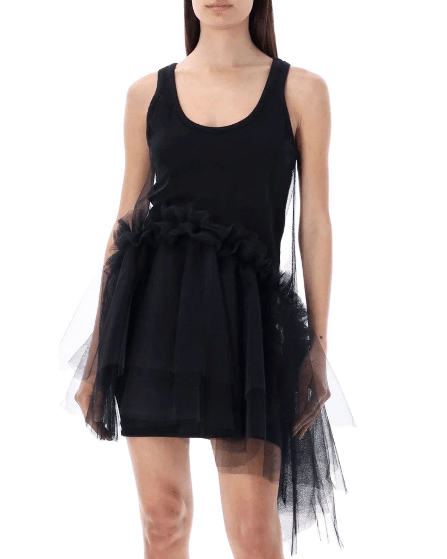 MSGM - Рокли - Tulle Detailed Sleeveless Dress - Love|Labels