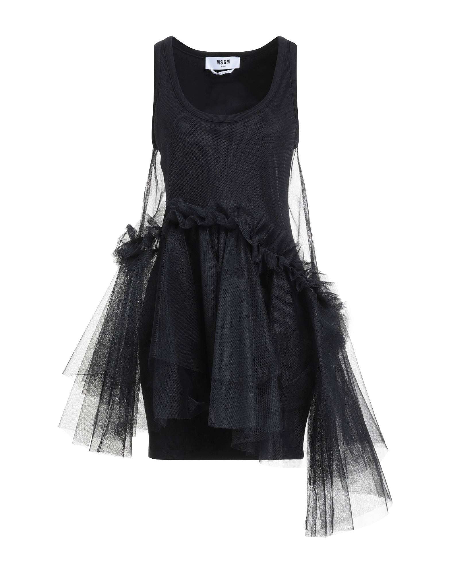 MSGM - Рокли - Tulle Detailed Sleeveless Dress - Love|Labels