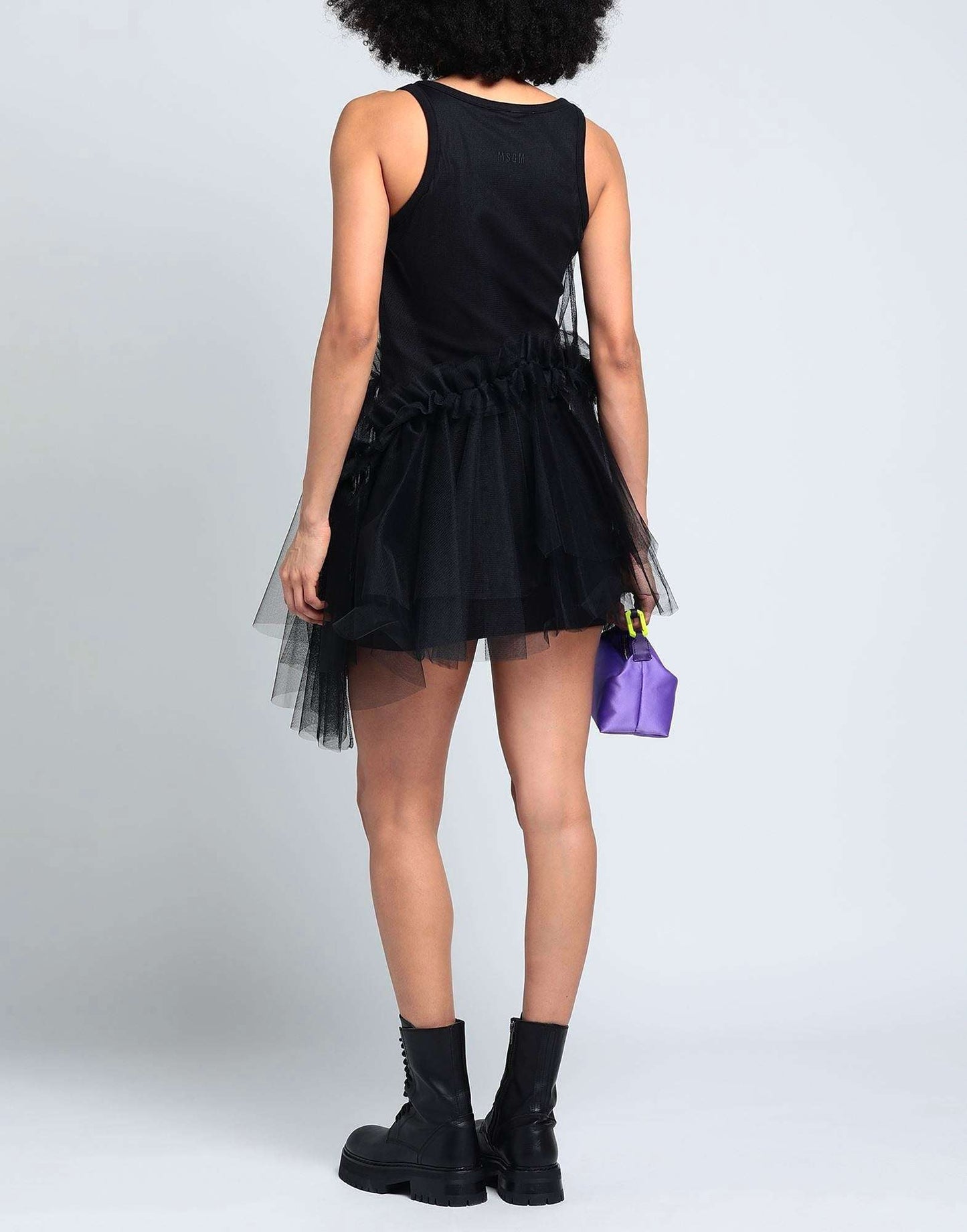 MSGM - Рокли - Tulle Detailed Sleeveless Dress - Love|Labels
