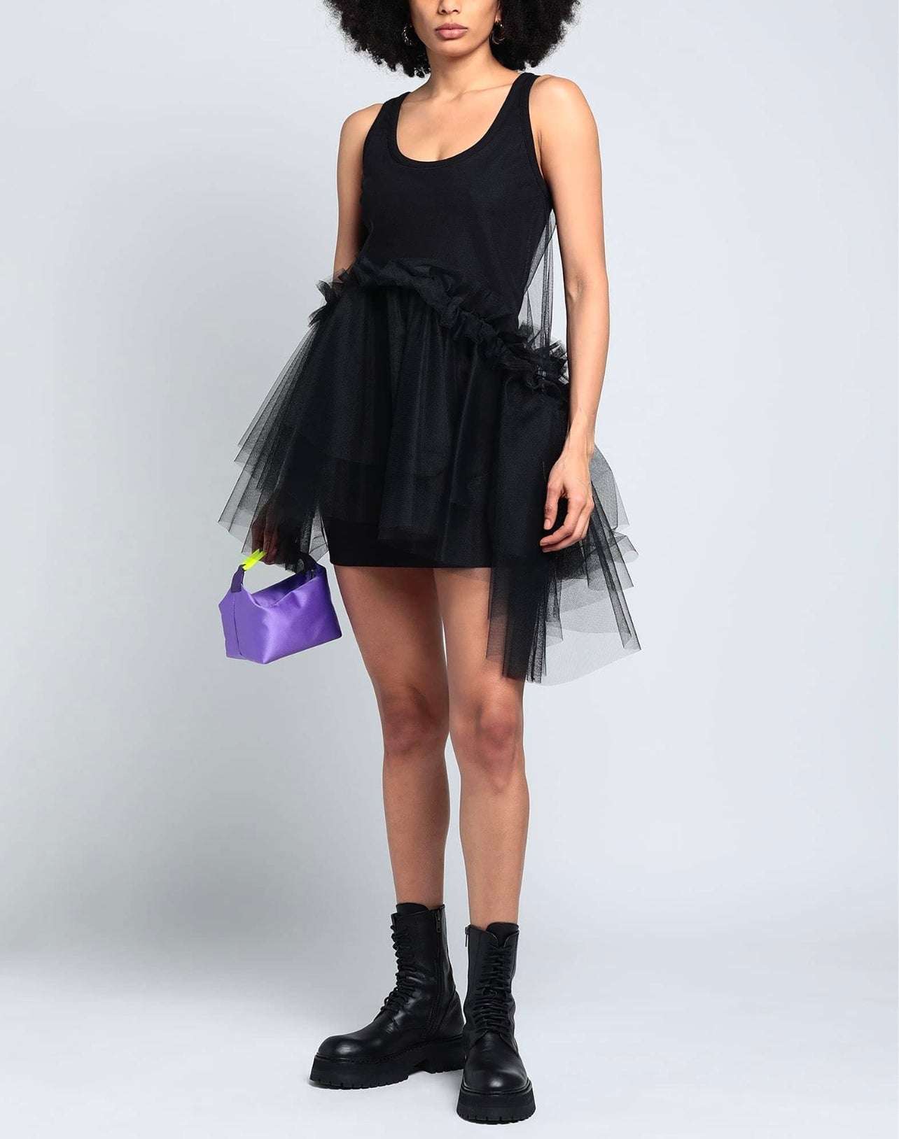 MSGM - Рокли - Tulle Detailed Sleeveless Dress - Love|Labels