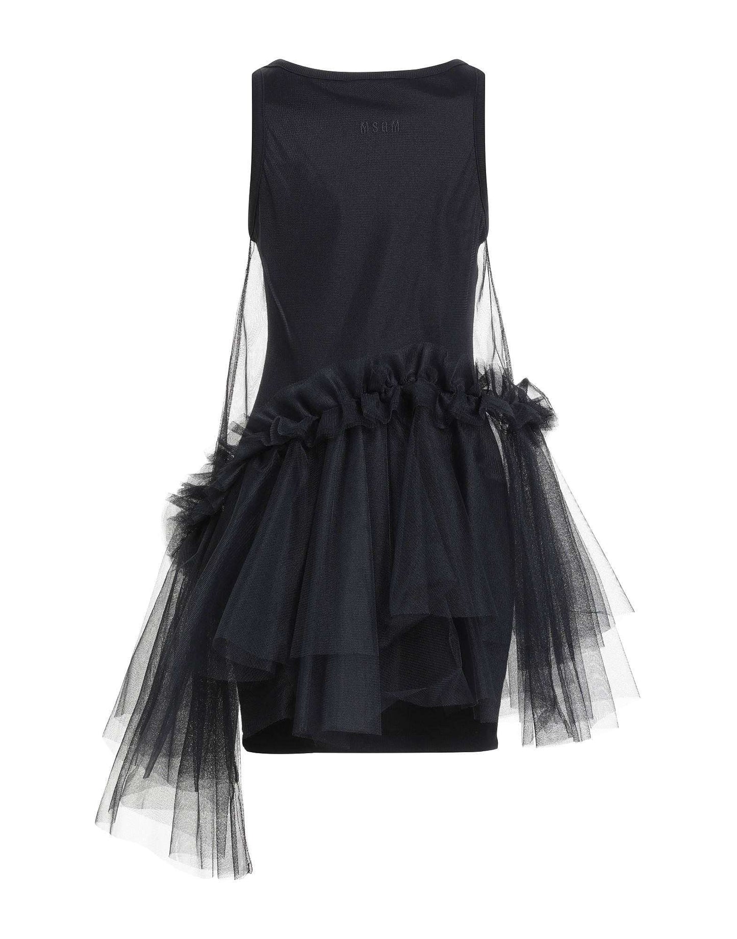 MSGM - Рокли - Tulle Detailed Sleeveless Dress - Love|Labels