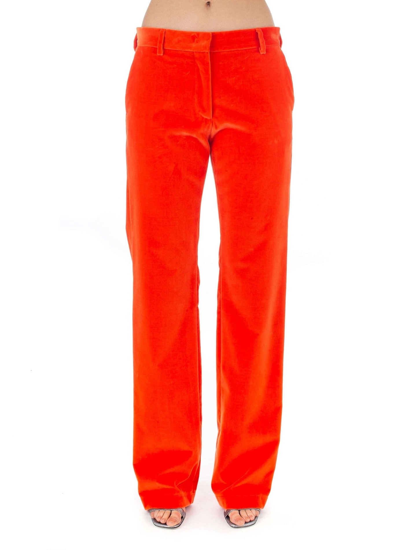 MSGM - Панталони - Velvet Red Pants - Love|Labels
