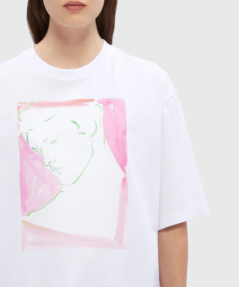 MSGM - Тениски - White Jersey T-Shirt - Love|Labels