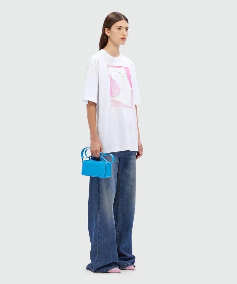 MSGM - Тениски - White Jersey T-Shirt - Love|Labels