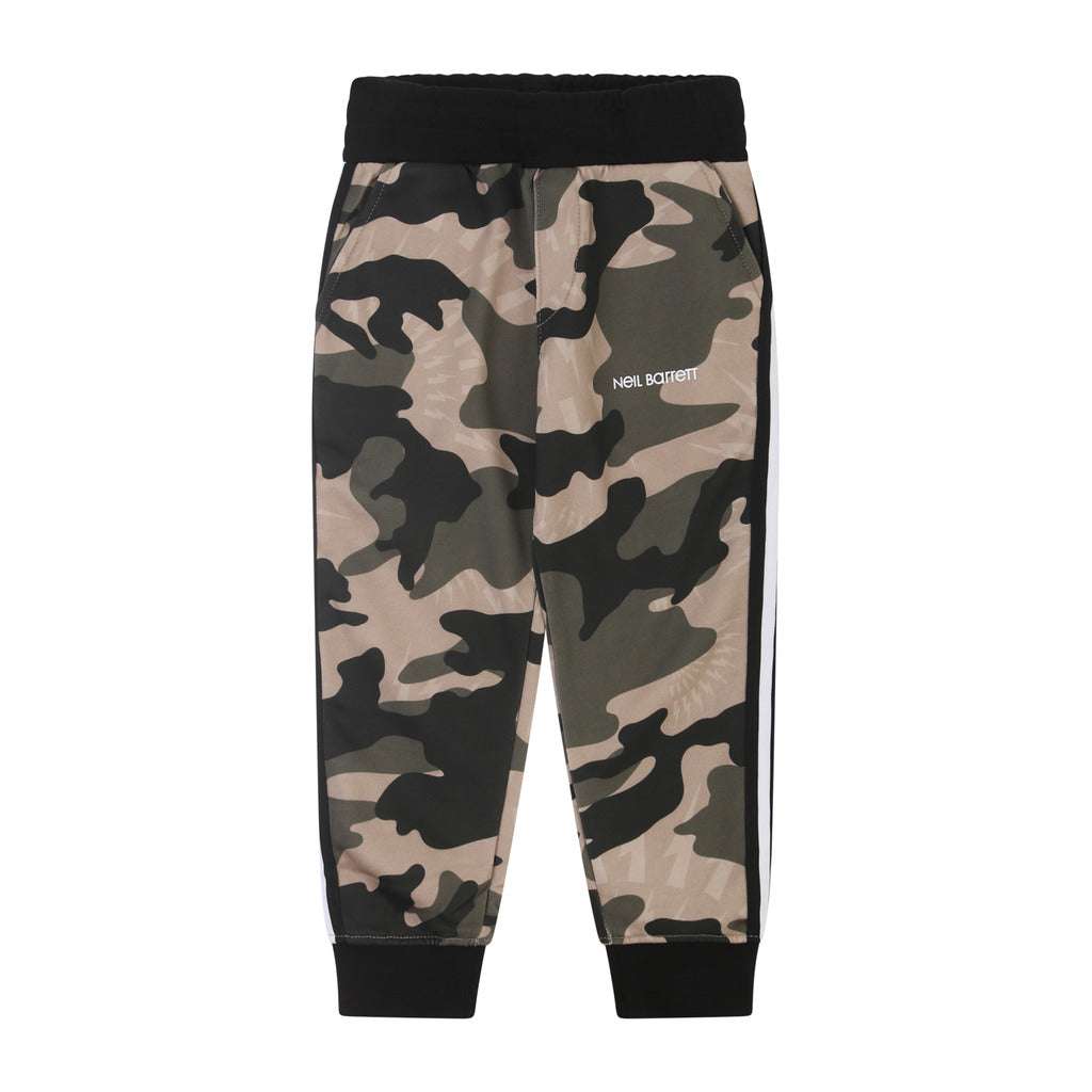 Neil Barrett Kids - Панталони - Camouflage Joggers - Love|Labels