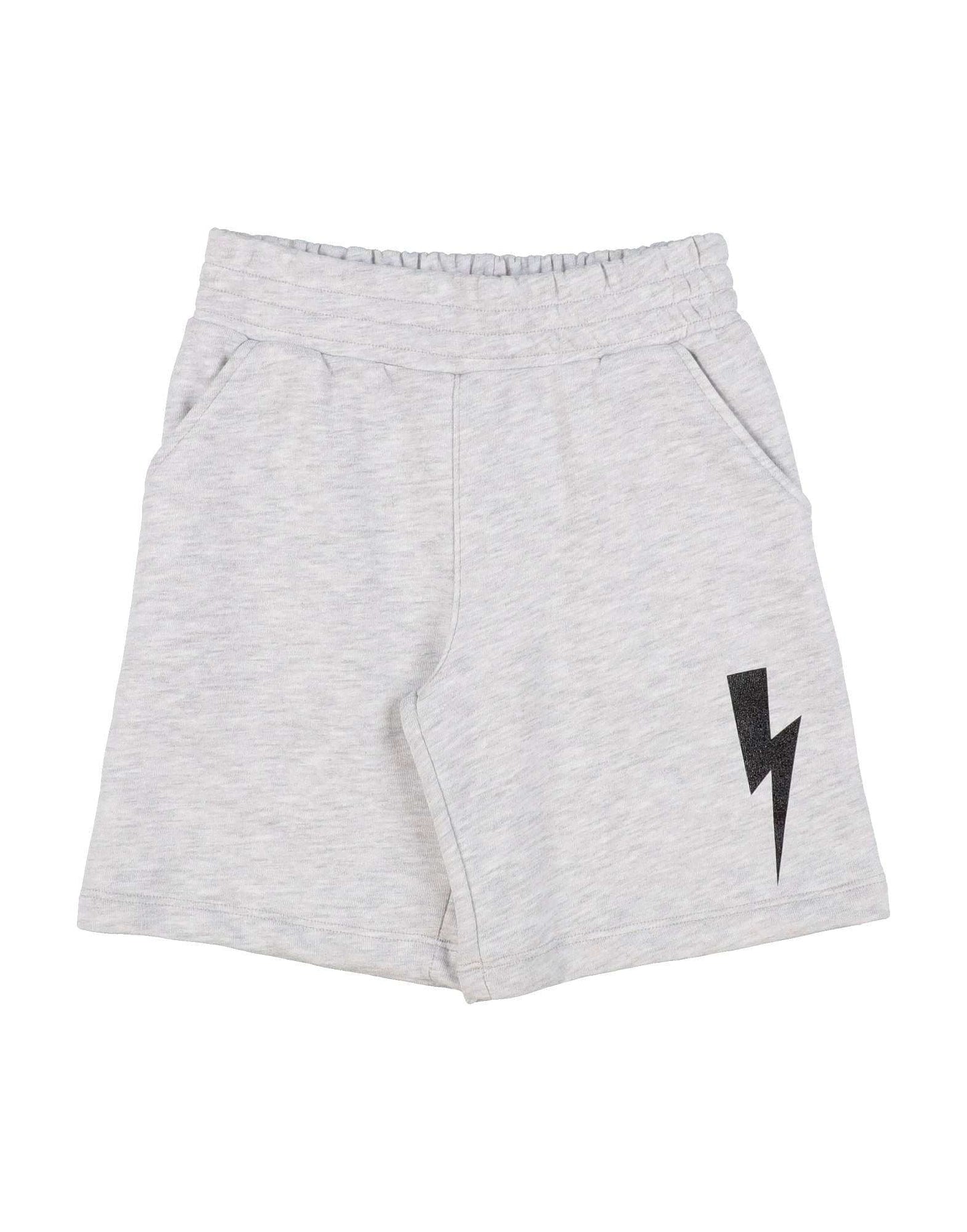 Neil Barrett Kids - Шорти - Grey Print Shorts - Love|Labels