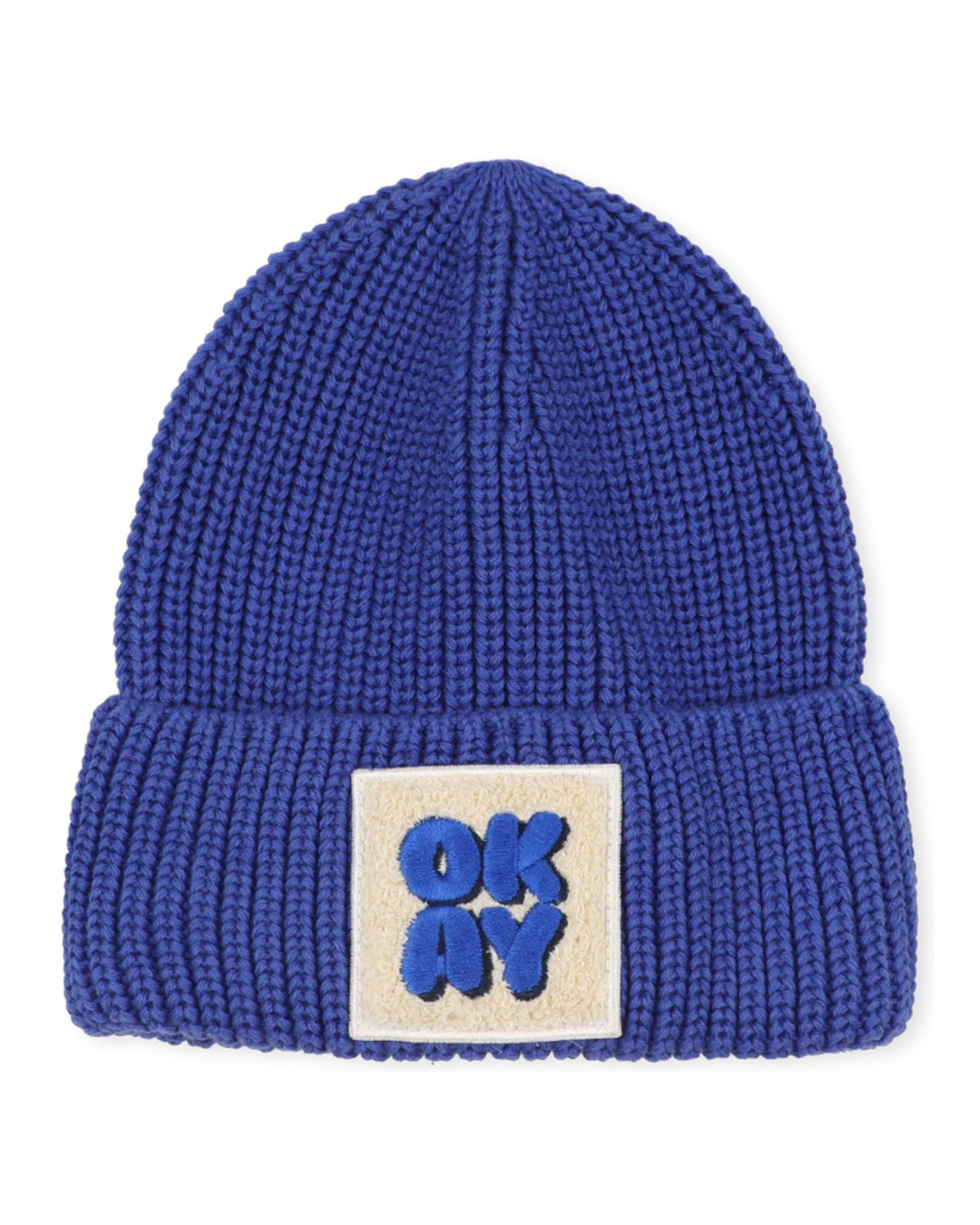 Blue Knitted Beanie