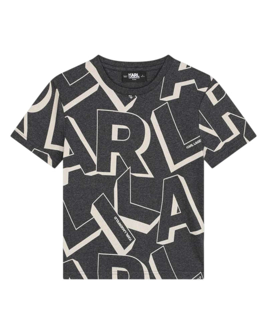 Grey & Ivory Logo T-Shirt