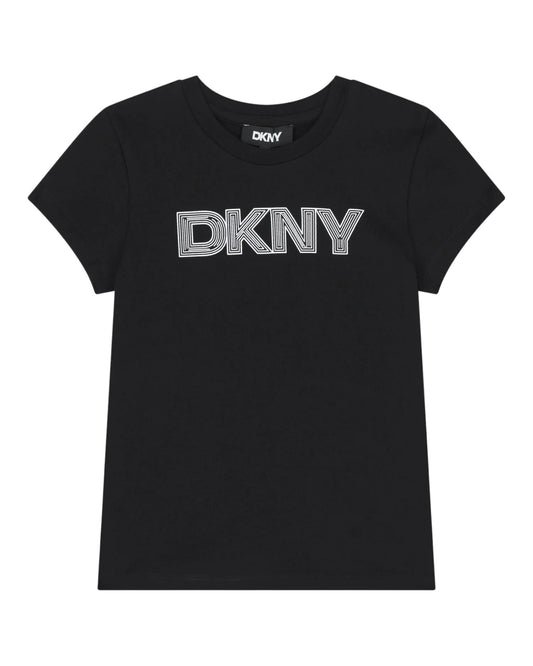Girls Black Logo T-Shirt
