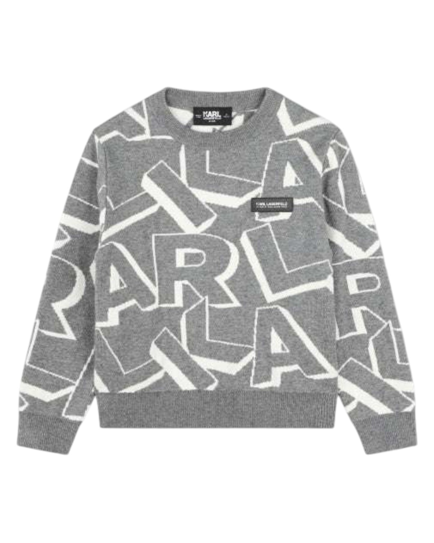 White Letters Sweater