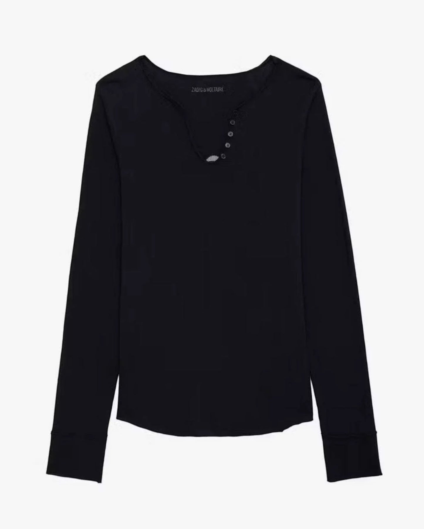 Fishnet Henley T-Shirt