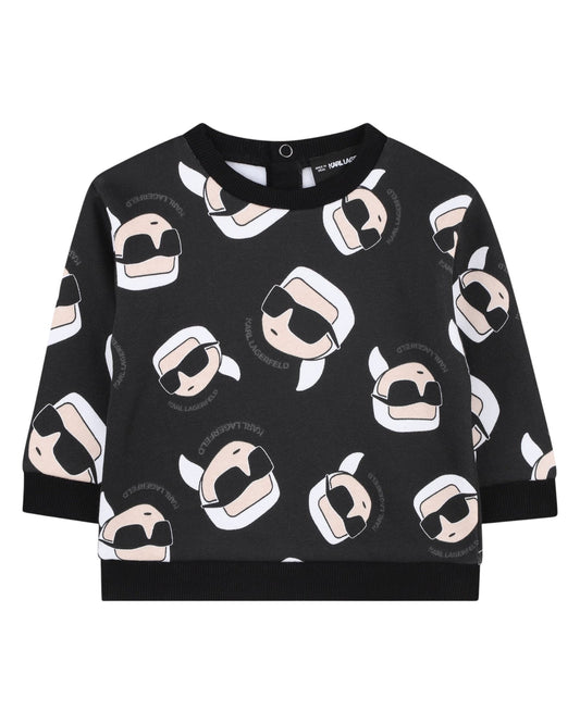 Karlito Print Black Sweatshirt