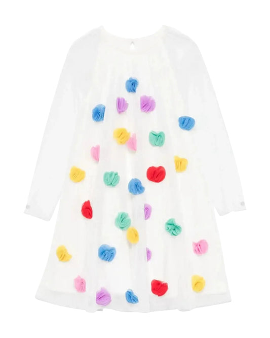 Multicolor Pompon Dress