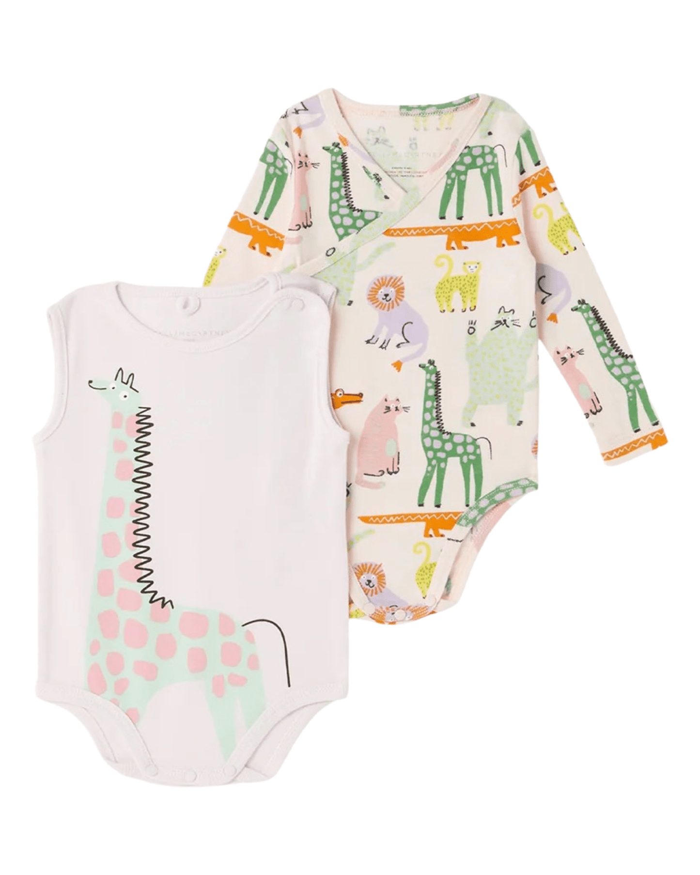 Stella McCARTNEY Kids - Комплекти - Animal Babygirl Set Rompers Pink - Love|Labels