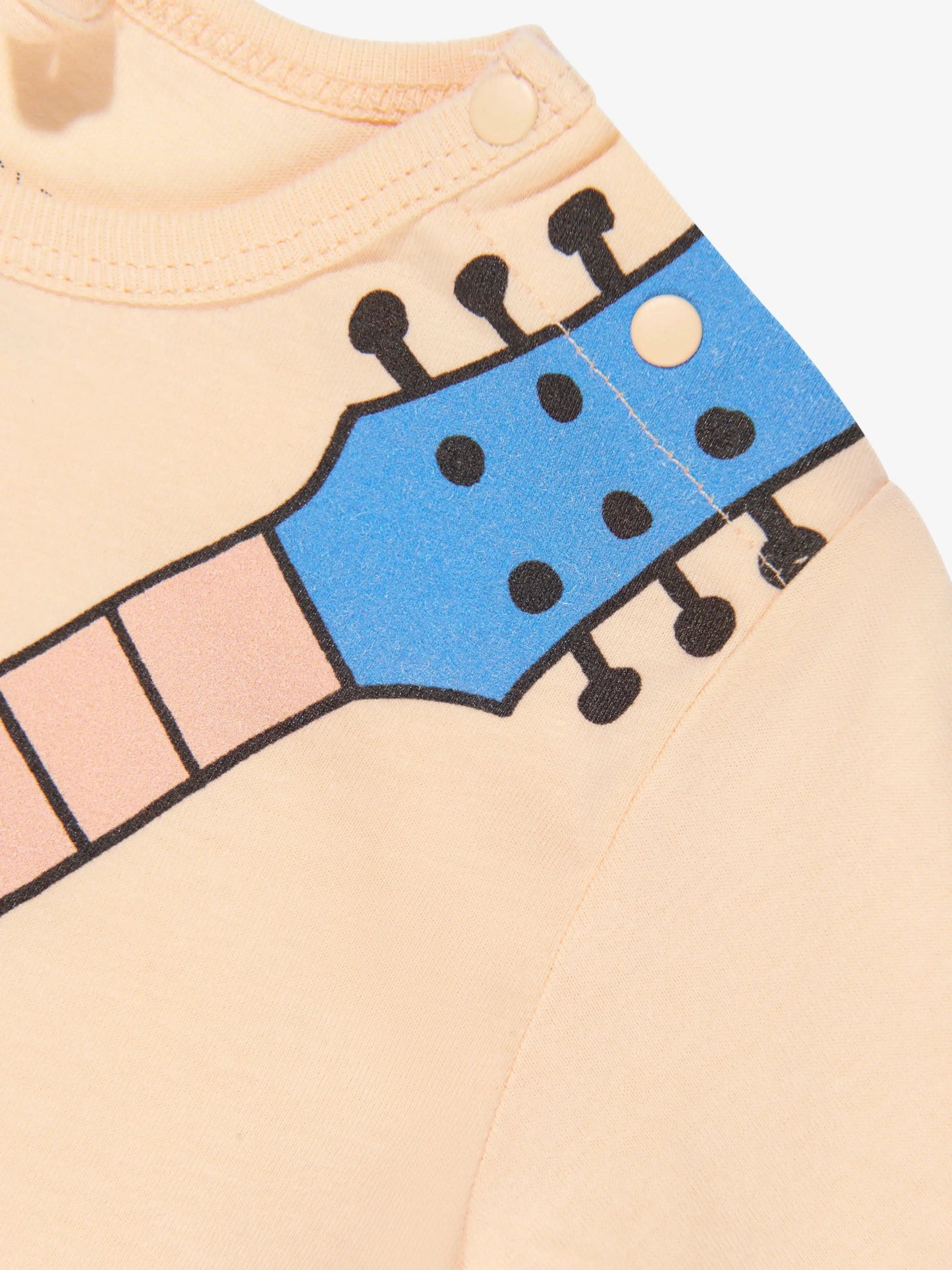 Stella McCARTNEY Kids - Ромпери - Baby Girls Guitar Print Romper in Pink - Love|Labels