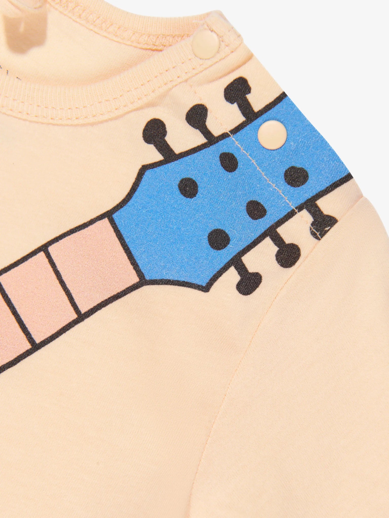 Stella McCARTNEY Kids - Ромпери - Baby Girls Guitar Print Romper in Pink - Love|Labels