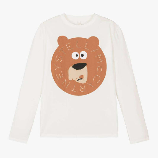 Stella McCARTNEY Kids - Блузи - Bear Organic Cotton Top - Love|Labels