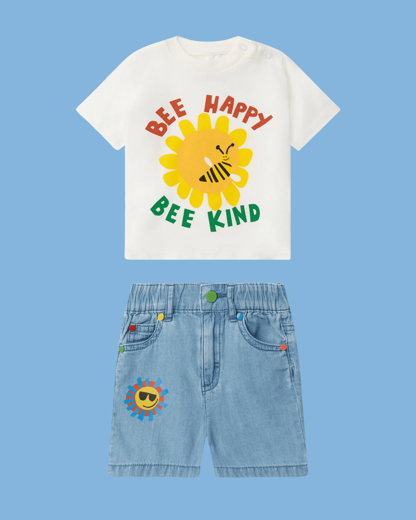 Stella McCARTNEY Kids - Тениски - Bee Happy T-Shirt - Love|Labels