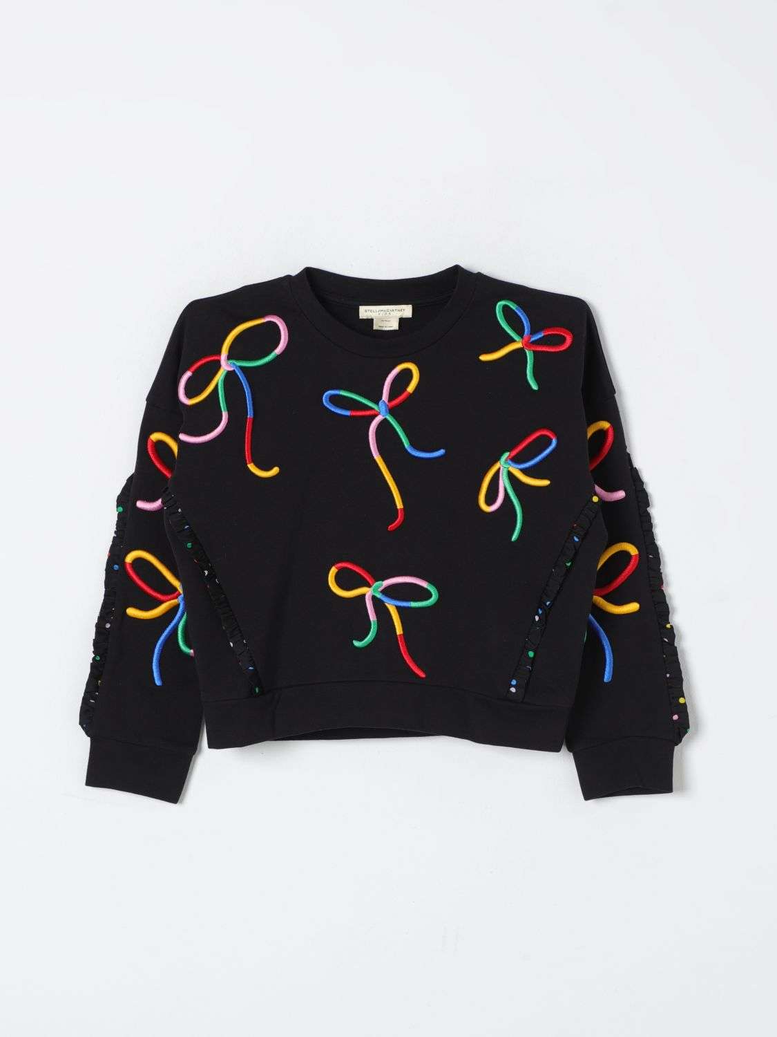 Stella McCARTNEY Kids - Блузи - Black Bows Sweatshirt - Love|Labels