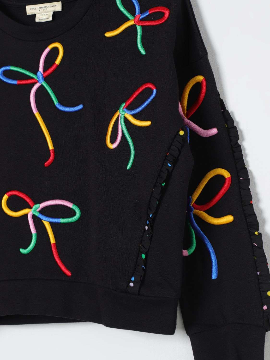 Stella McCARTNEY Kids - Блузи - Black Bows Sweatshirt - Love|Labels