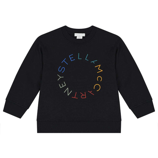 Stella McCARTNEY Kids - Блузи - Black Circle Logo Sweatshirt - Love|Labels