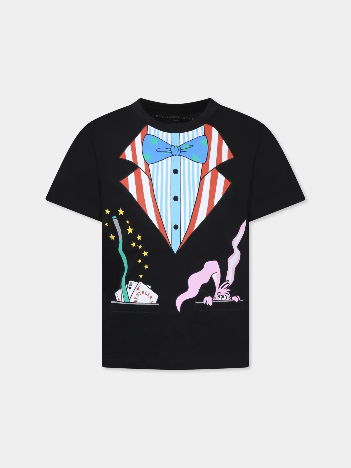 Stella McCARTNEY Kids - Тениски - Black Print T-Shirt - Love|Labels