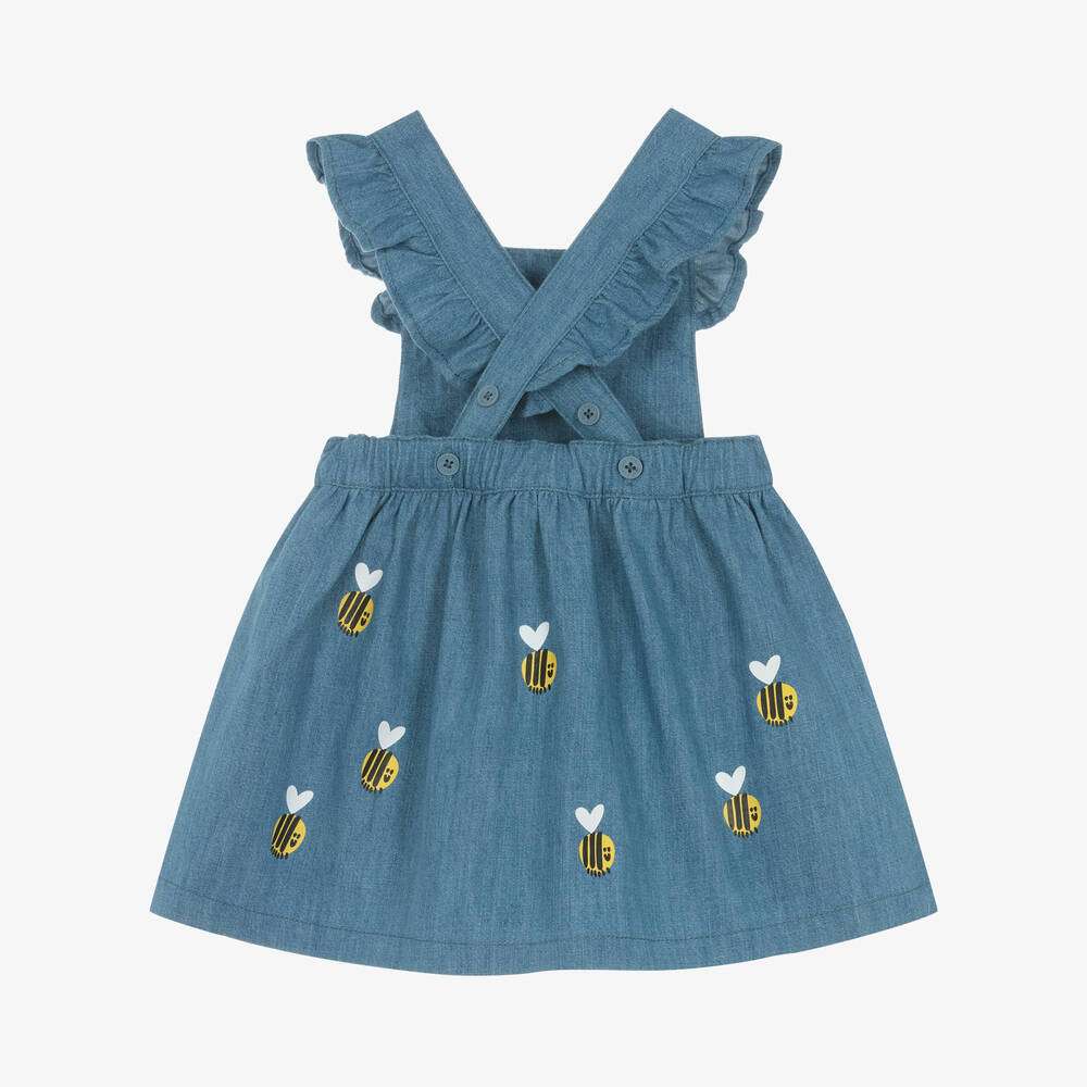 Stella McCARTNEY Kids - Рокли - Blue Denim Bee Print Dress - Love|Labels